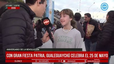 Con gran Fiesta Patria, Gualeguaych&uacute; celebra el 25 de Mayo